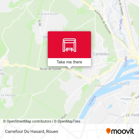 Mapa Carrefour Du Hasard