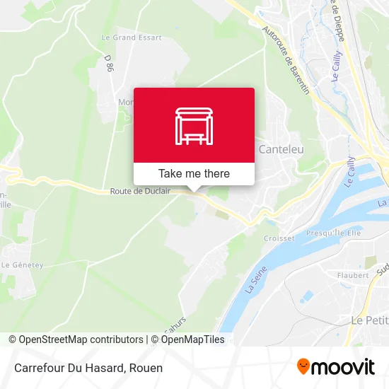 Mapa Carrefour Du Hasard