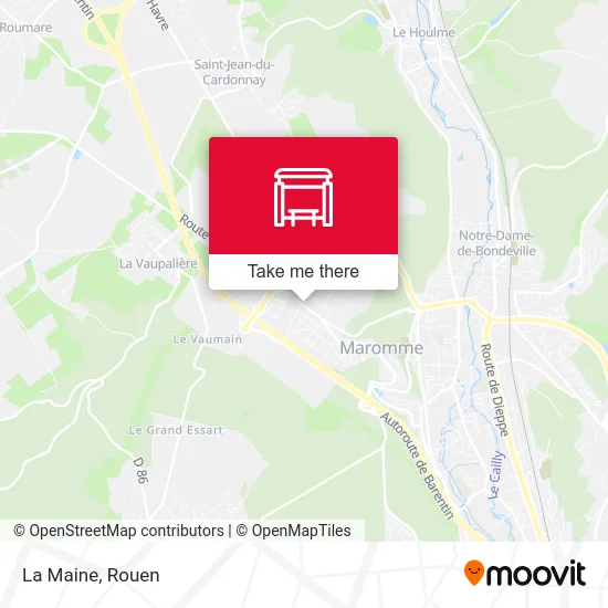 Mapa La Maine