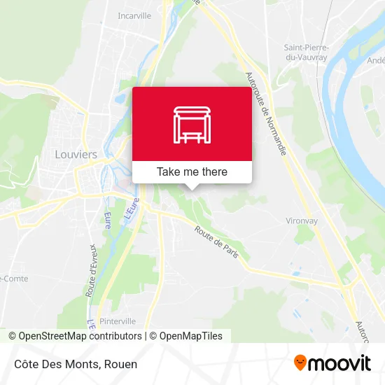 Côte Des Monts map