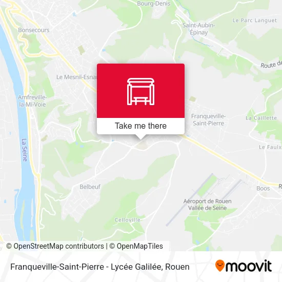Franqueville-Saint-Pierre - Lycée Galilée map