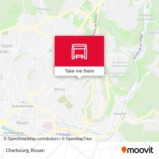 Cherbourg map