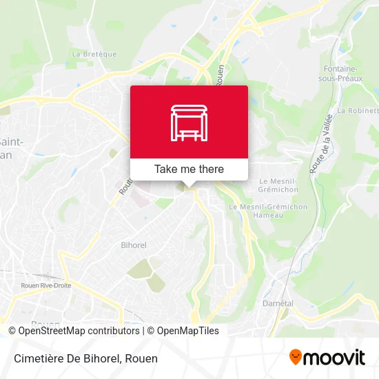 Cimetière De Bihorel map