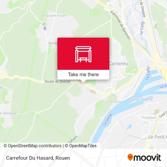 Carrefour Du Hasard map