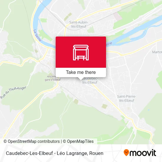 Caudebec-Les-Elbeuf - Léo Lagrange map