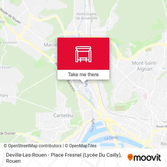 Deville-Les-Rouen - Place Fresnel (Lycée Du Cailly) map