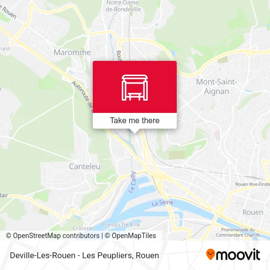 Deville-Les-Rouen - Les Peupliers map
