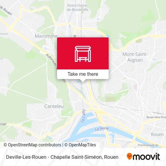 Deville-Les-Rouen - Chapelle Saint-Siméon map