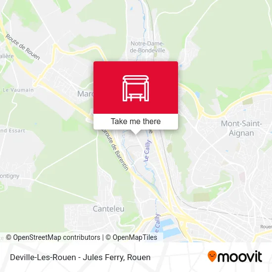 Deville-Les-Rouen - Jules Ferry map