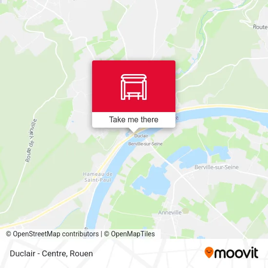 Duclair - Centre map