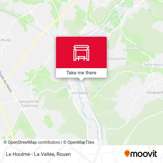 Le Houlme - La Vallée map