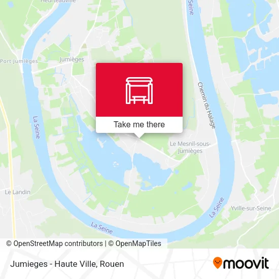 Jumieges - Haute Ville map