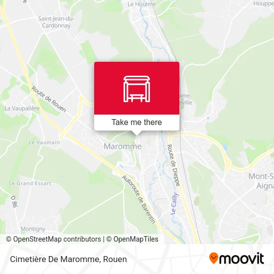 Cimetière De Maromme map