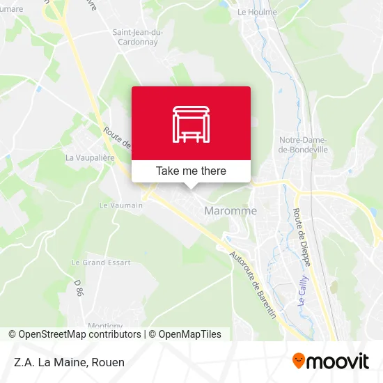 Z.A. La Maine map