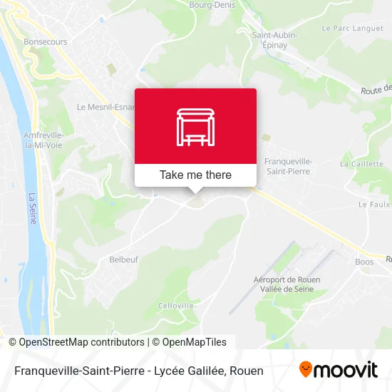 Mapa Franqueville-Saint-Pierre - Lycée Galilée