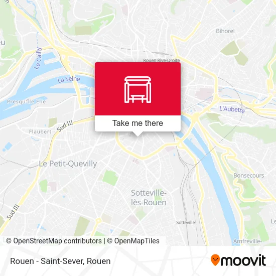 Rouen - Saint-Sever map