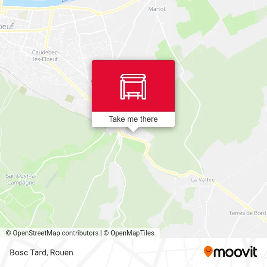 Bosc Tard map