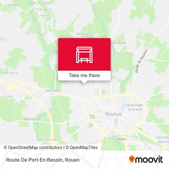 Mapa Route De Port-En-Bessin