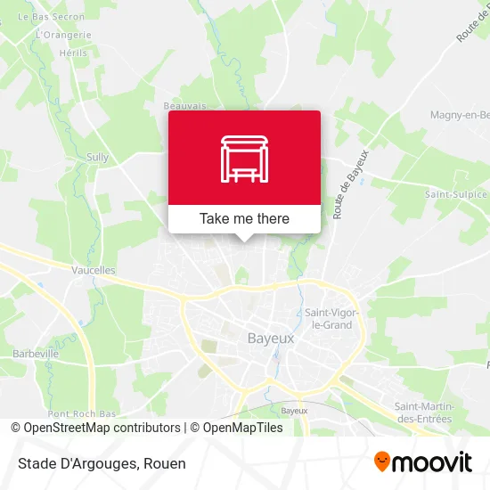 Mapa Stade D'Argouges