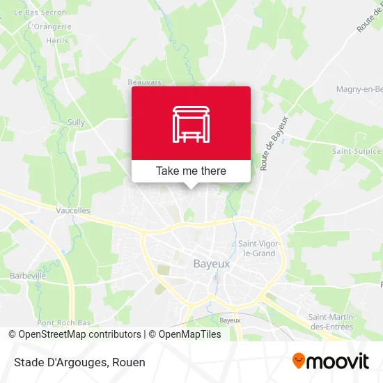 Mapa Stade D'Argouges