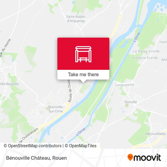 Mapa Bénouville Château