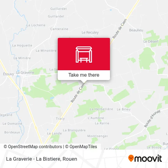La Graverie - La Bistiere map