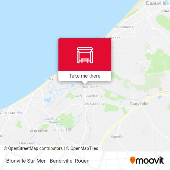 Mapa Blonville-Sur-Mer - Benerville