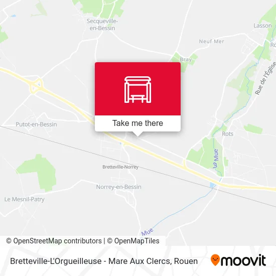 Bretteville-L'Orgueilleuse - Mare Aux Clercs map