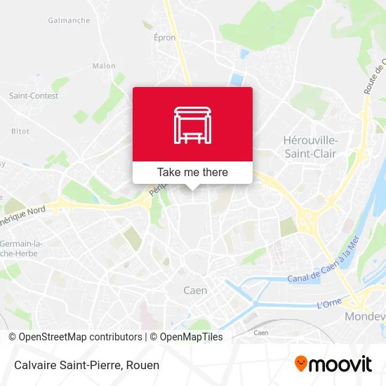 Mapa Calvaire Saint-Pierre