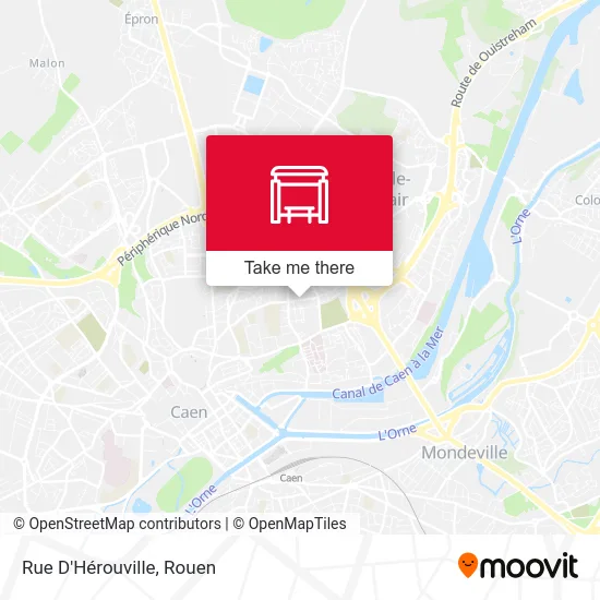 Mapa Rue D'Hérouville