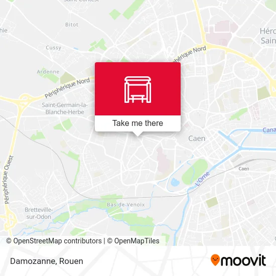 Mapa Damozanne