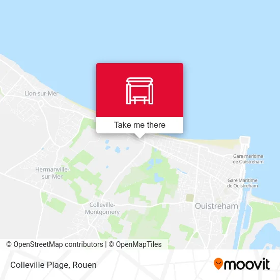 Mapa Colleville Plage