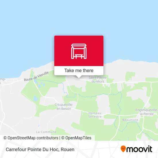 Mapa Carrefour Pointe Du Hoc