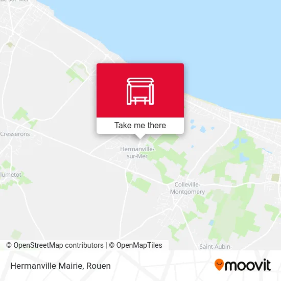 Hermanville Mairie map