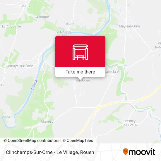 Clinchamps-Sur-Orne - Le Village map