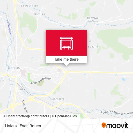 Mapa Lisieux: Esat