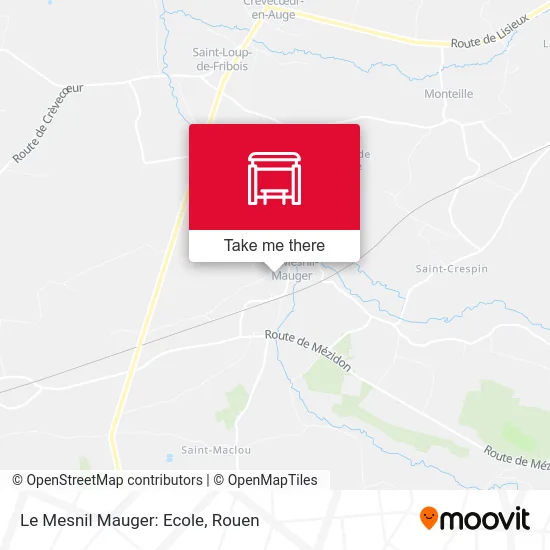 Mapa Le Mesnil Mauger: Ecole