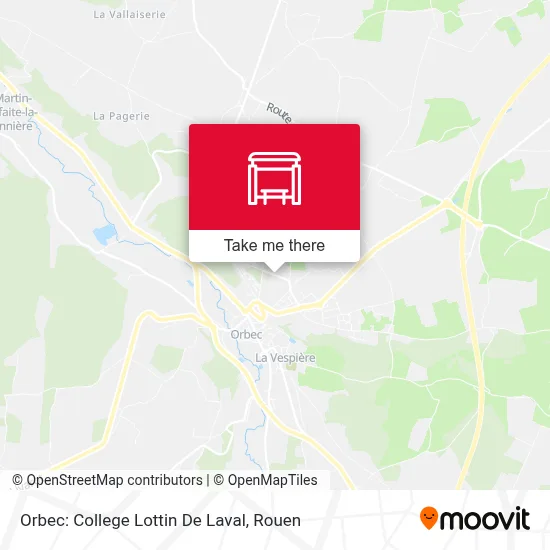 Mapa Orbec: College Lottin De Laval