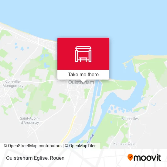 Ouistreham Eglise map