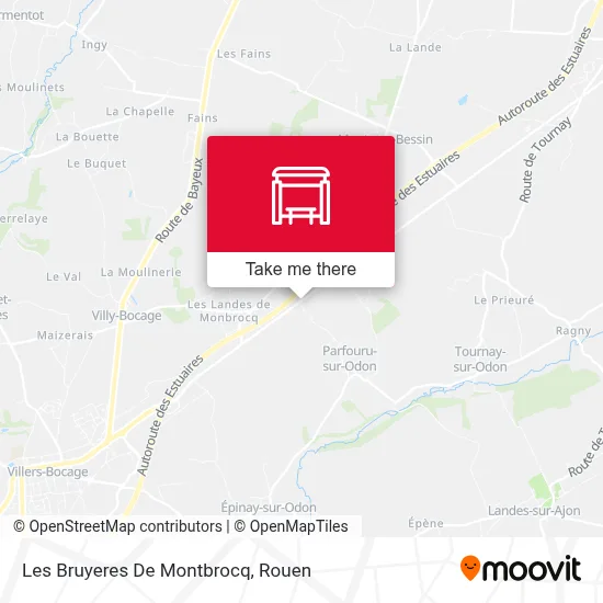 Les Bruyeres De Montbrocq map