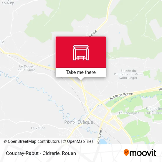 Mapa Coudray-Rabut - Cidrerie