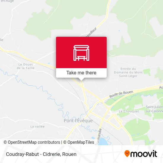 Mapa Coudray-Rabut - Cidrerie