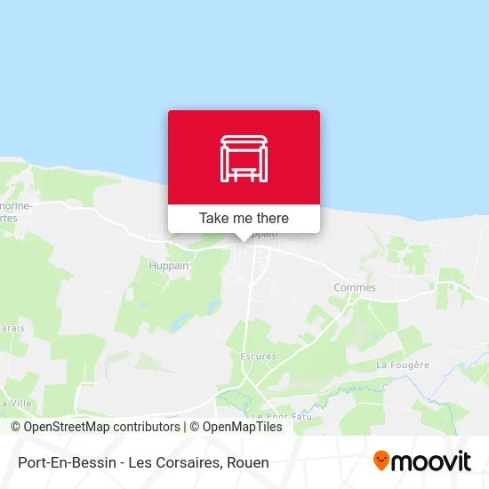 Port-En-Bessin - Les Corsaires map