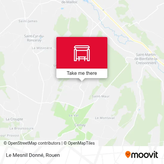 Le Mesnil Donné map