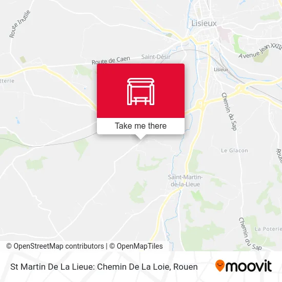 St Martin De La Lieue: Chemin De La Loie map