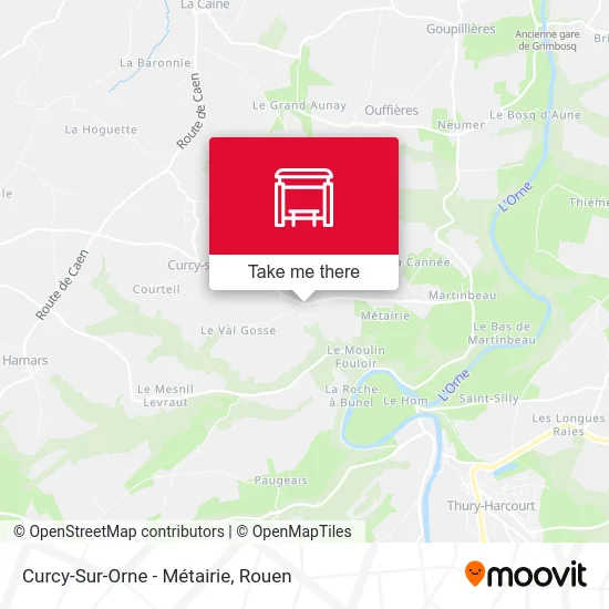 Curcy-Sur-Orne - Métairie map