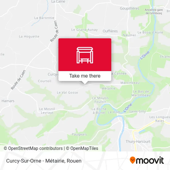 Curcy-Sur-Orne - Métairie map