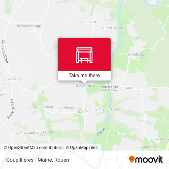 Goupillieres - Mairie map