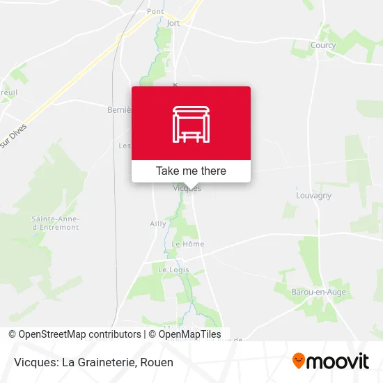 Mapa Vicques: La Graineterie
