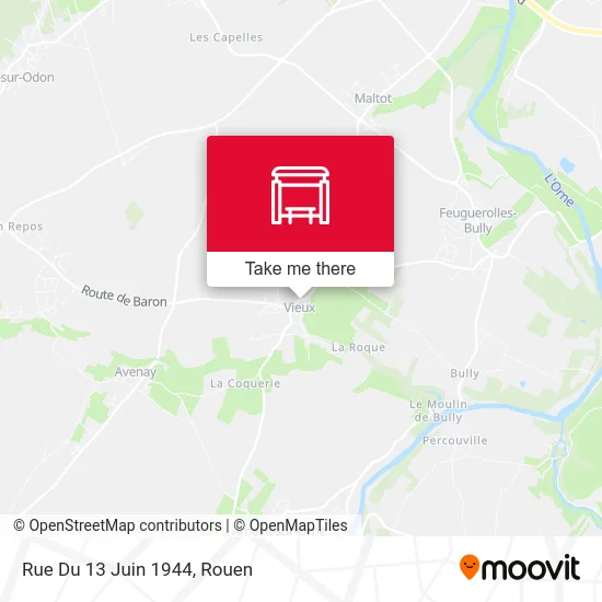 Mapa Rue Du 13 Juin 1944